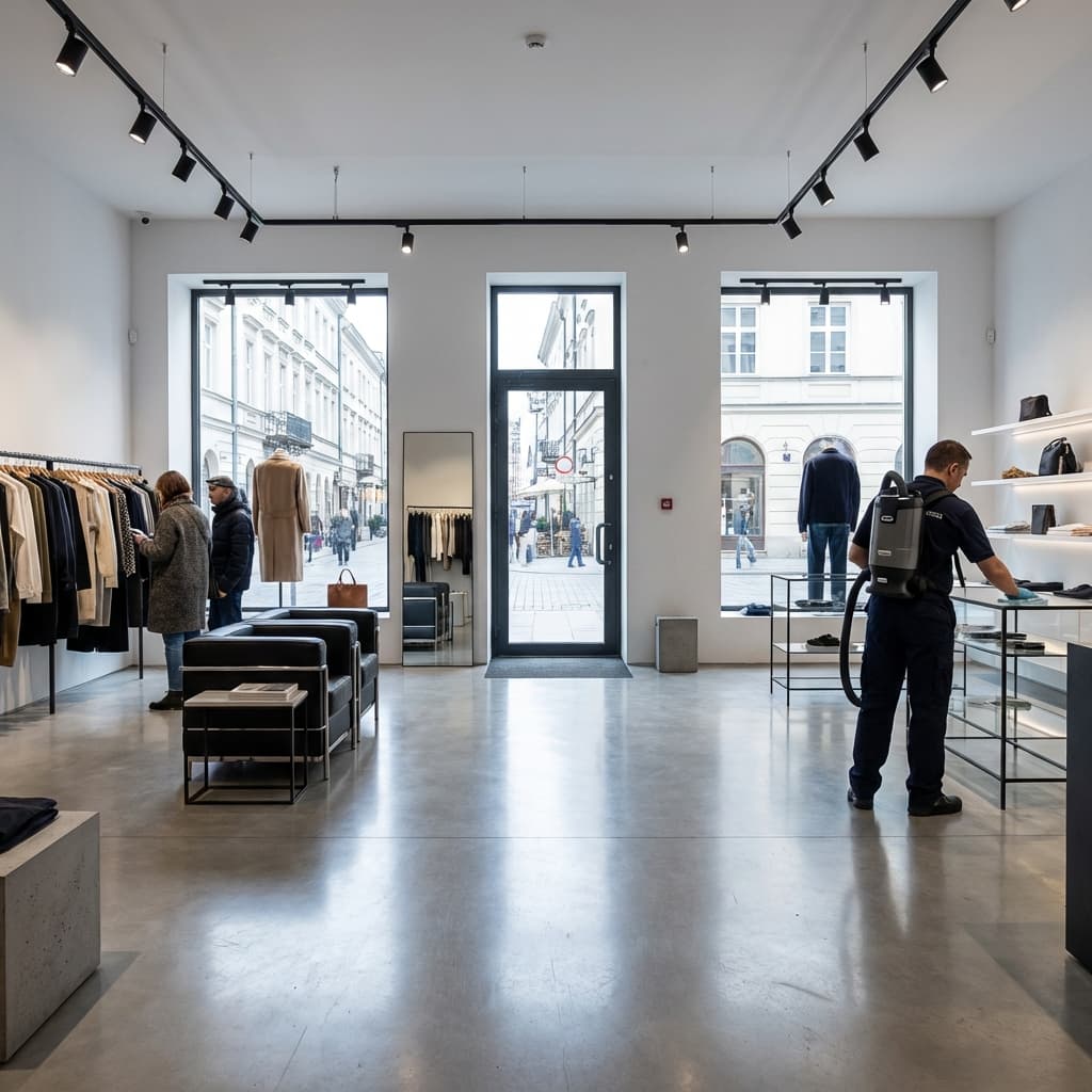 Czysty butik w galerii handlowej Warszawa